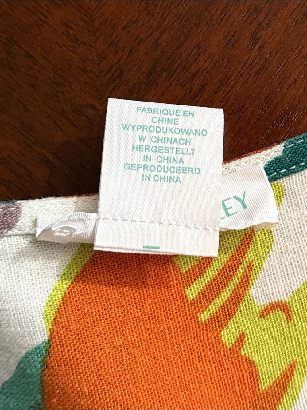 Cynthia Rowley Green, Orange & Gray Floral Midi Dress - Picture 5 of 16